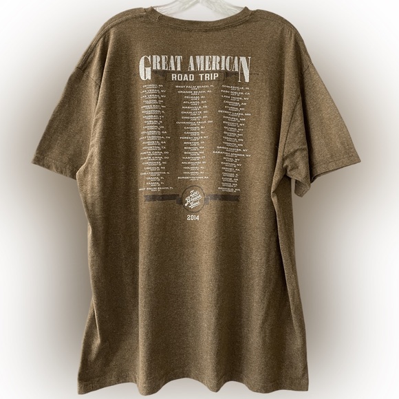 Vintage Concert T-shirt Zac Brown 2014 Great American Road Trip Concert Tour T - Picture 5 of 10